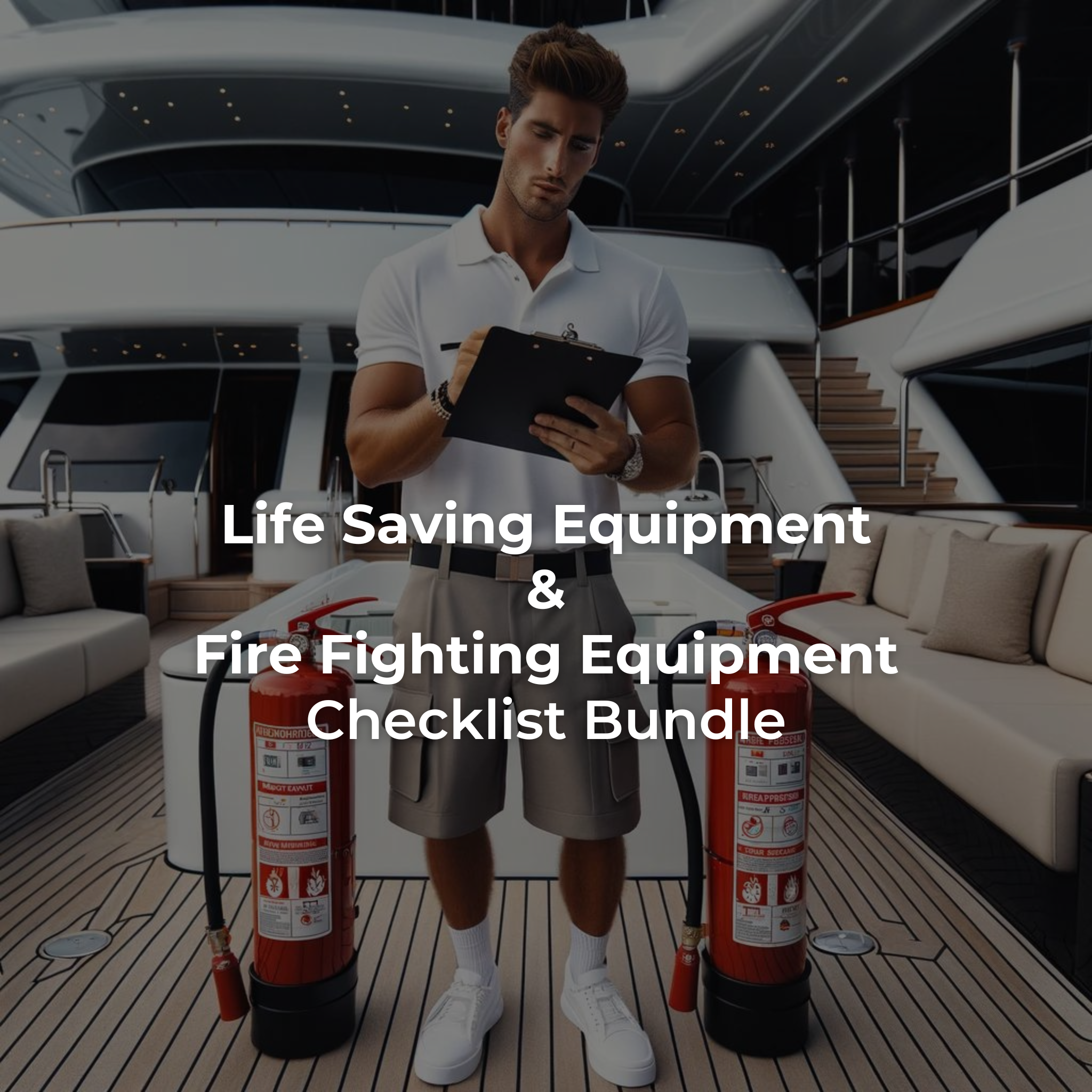 Life Saving Appliances and Fire Fighting Equipment Checklist - Bundle